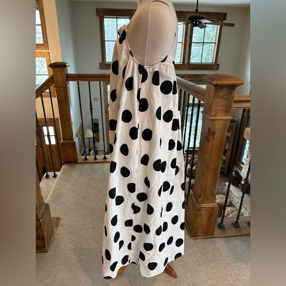 Tabitha Brown x Target Polka Dot Dress Cover-up M Cotton - Picture 3 of 6